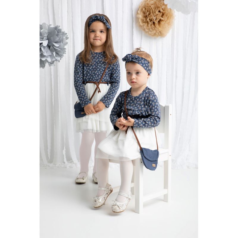Fashion, accesorii si bijuterii - Copii - Imbracaminte copii - Rochii copii - Rochita cu maneca lunga (179167) Colectia "Sonia" 2021 Marimea 98 - Infinity.ro