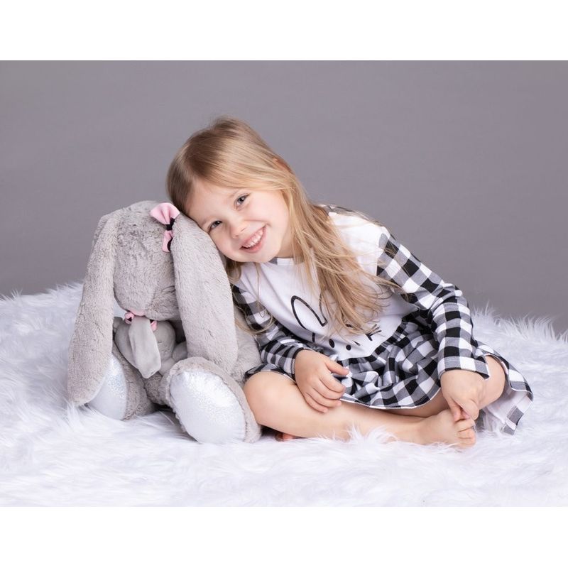 Fashion, accesorii si bijuterii - Copii - Imbracaminte copii - Rochii copii - Rochita cu maneca lunga Nicol "Bunny" (163364) Marime 80 (9-12 luni) - Infinity.ro