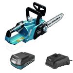 Casa si Gradina - Constructii - Scule electrice si accesorii - Fierastraie electrice - Drujba electrica, cu acumulator 2 Ah, incarcator 18V Li-ion, 3/8x1.1x254 mm, SAS+ALL, Dedra - Infinity.ro