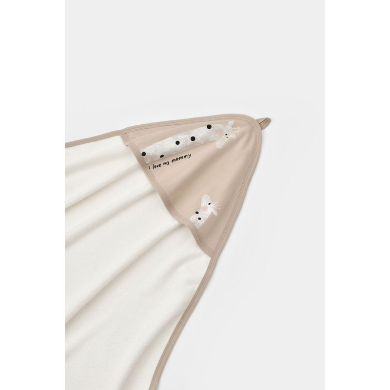 Jucarii, Copii si Bebe - Igiena si ingrijire - Baia bebelusului - Prosoape si halate de baie copii - Set de baie cu prosop si manusa Girafa, BabyCosy, Mink - Infinity.ro