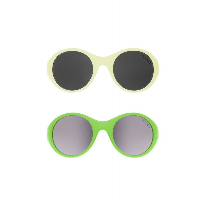 Fashion, accesorii si bijuterii - Copii - Accesorii copii - Ochelari de soare copii - Ochelari de soare pentru copii MOKKI Click & Change, protectie UV, verde, 0-2 ani, set 2 perechi - Infinity.ro