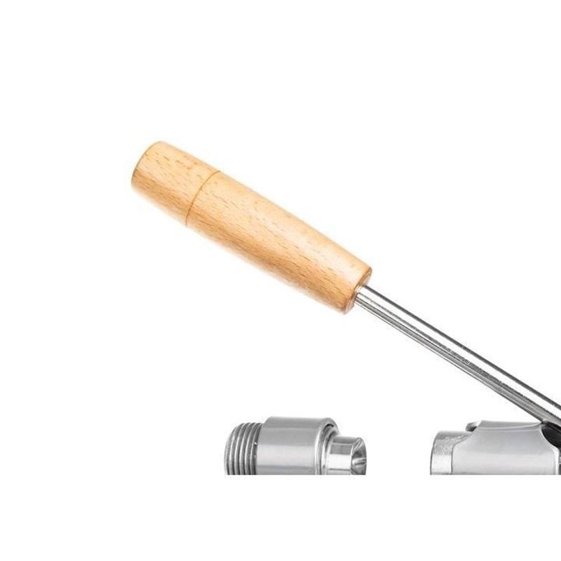 Casa si Gradina - Bucatarie si vesela - Ustensile bucatarie - Prese si storcatoare manuale - Spargator manual pentru nuci, din otel cu suport de lemn, 20x5 cm - Infinity.ro