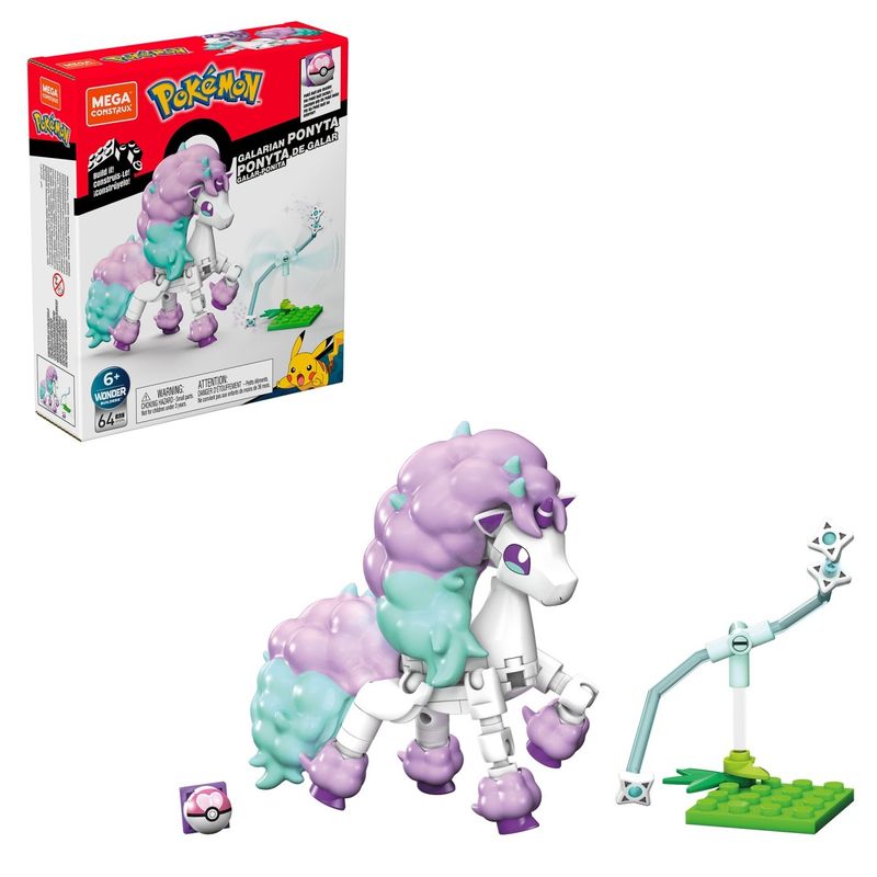 Jucarii, Copii si Bebe - Jucarii si jocuri - Jucarii & jocuri educative - Jocuri si jucarii educative - Pokemon mega construx galarian ponyta - Infinity.ro