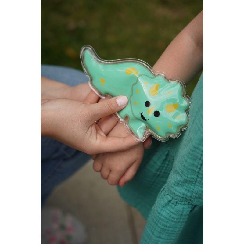 Jucarii, Copii si Bebe - Hrana si alaptare - Biberoane, suzete si accesorii hranire - Articole hranire bebelusi - Set 2 pachete gel termic melii model dino rechin - Infinity.ro