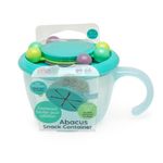 Jucarii, Copii si Bebe - Hrana si alaptare - Biberoane, suzete si accesorii hranire - Articole hranire bebelusi - Recipient snack abacus, melii, blue - Infinity.ro