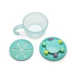 Jucarii, Copii si Bebe - Hrana si alaptare - Biberoane, suzete si accesorii hranire - Articole hranire bebelusi - Recipient snack abacus, melii, blue - Infinity.ro