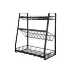 Casa si Gradina - Bucatarie si vesela - Ustensile bucatarie - Rasnite si dozatoare condimente - Raft condimente, otel carbon, 35x18x38cm - Zokura - Infinity.ro