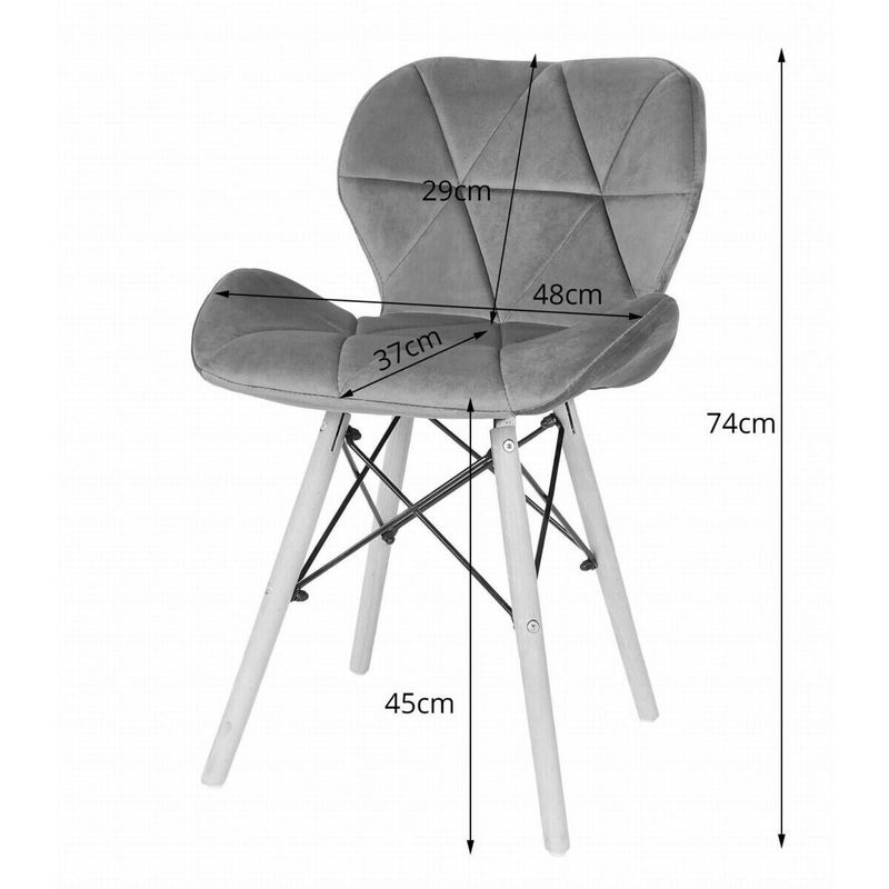 Casa si Gradina - Mobilier - Seturi de mobilier - Seturi mese si scaune - Set masa rotunda stil scandinav + 2 scaune Lago catifea verde, Artool, MDF negru si lemn, 60x72 cm - Infinity.ro