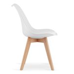 Casa si Gradina - Mobilier - Seturi de mobilier - Seturi mese si scaune - Set masa pentru sufragerie/living + 4 scaune Mark alb, Artool, lemn, stejar sonoma, 80x80x75 cm - Infinity.ro