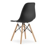 Casa si Gradina - Mobilier - Seturi de mobilier - Seturi mese si scaune - Set masa pentru sufragerie/living + 4 scaune Osaka negru, Artool, lemn, stejar sonoma, 80x80x75 cm - Infinity.ro