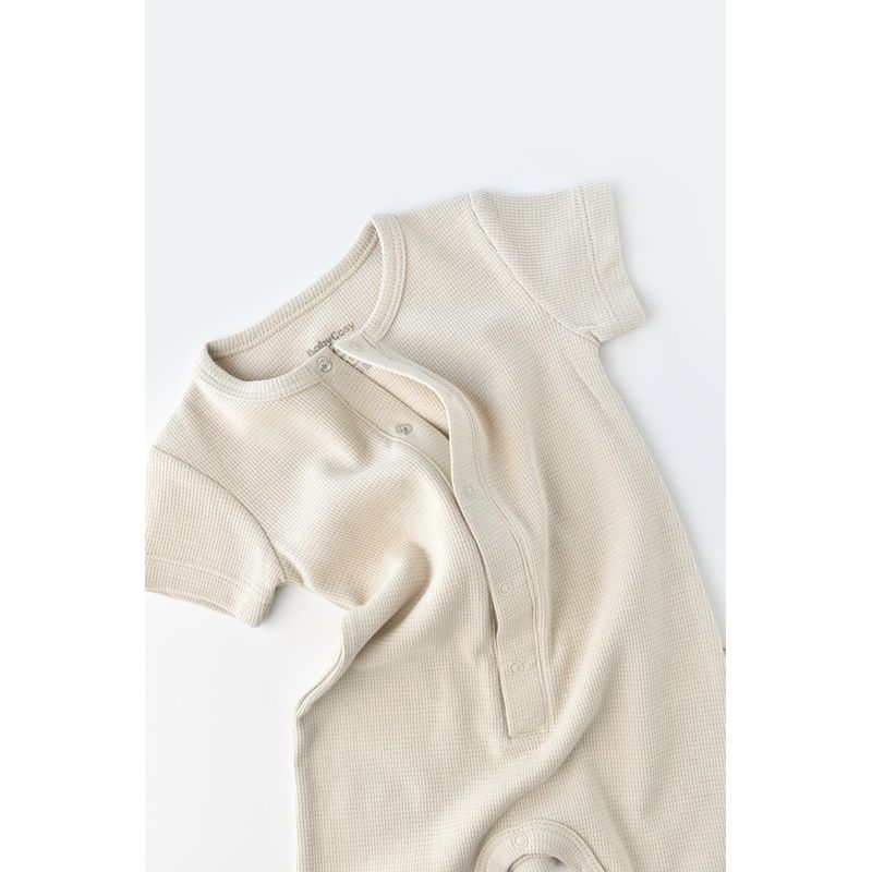 Fashion, accesorii si bijuterii - Copii - Imbracaminte copii - Salopete copii - Salopeta cu pantaloni scurti - 100% bumbac organic - Stone, BabyCosy (Marime: 6-9 luni) - Infinity.ro
