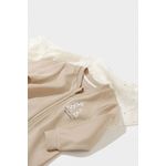 Fashion, accesorii si bijuterii - Copii - Imbracaminte copii - Salopete copii - Salopeta cu fermoar Girafa, BabyCosy, 100% bumbac organic, Mink (Marime: 12-18 Luni) - Infinity.ro