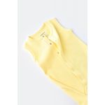 Fashion, accesorii si bijuterii - Copii - Imbracaminte copii - Salopete copii - Salopeta fara maneci si pantaloni scurti - 100% bumbac organic - Galben, BabyCosy (Marime: 18-24 Luni) - Infinity.ro