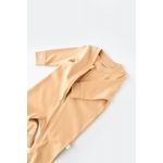 Fashion, accesorii si bijuterii - Copii - Imbracaminte copii - Salopete copii - Salopeta cu fermoar cu maneca lunga si pantaloni lungi - 100%bumbac organic - Mustar, BabyCosy (Marime: 6-9 luni) - Infinity.ro