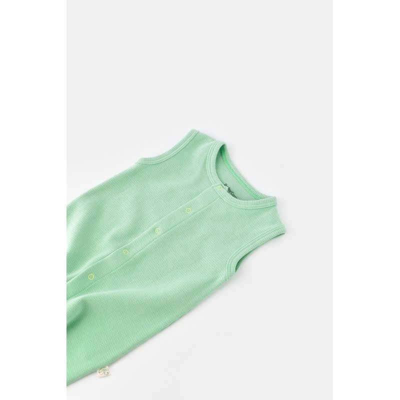 Fashion, accesorii si bijuterii - Copii - Imbracaminte copii - Salopete copii - Salopeta fara maneci si pantaloni scurti - 100% bumbac organic - Mint, BabyCosy (Marime: 3-6 Luni) - Infinity.ro