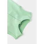 Fashion, accesorii si bijuterii - Copii - Imbracaminte copii - Salopete copii - Salopeta fara maneci si pantaloni scurti - 100% bumbac organic - Mint, BabyCosy (Marime: 3-6 Luni) - Infinity.ro