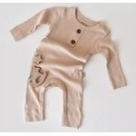 Fashion, accesorii si bijuterii - Copii - Imbracaminte copii - Salopete copii - Salopeta cu maneca lunga si pantaloni lungi din bumbac organic si modal - Blush BabyCosy (Marime: 9-12 luni) - Infinity.ro