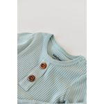 Fashion, accesorii si bijuterii - Copii - Imbracaminte copii - Salopete copii - Salopeta cu maneca lunga si pantaloni lungi din bumbac organic si modal - Mint BabyCosy (Marime: 6-9 luni) - Infinity.ro