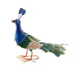 Casa si Gradina - Gradina si terasa - Decoratiuni exterior - Ornamente gradina - Decoratiune gradina, metalica, paun, 76x30x46 cm - Infinity.ro