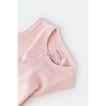 Fashion, accesorii si bijuterii - Copii - Imbracaminte copii - Salopete copii - Salopeta fara maneci si pantaloni scurti - 100% bumbac organic - Roz, BabyCosy (Marime: 9-12 luni) - Infinity.ro