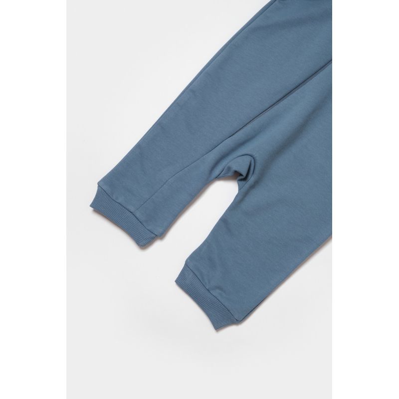 Fashion, accesorii si bijuterii - Copii - Imbracaminte copii - Salopete copii - Salopeta cu fermoar, Two thread, BabyCosy, 100% bumbac organic, Indigo (Marime: 12-18 Luni) - Infinity.ro