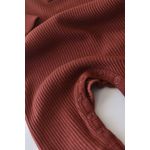 Fashion, accesorii si bijuterii - Copii - Imbracaminte copii - Salopete copii - Salopeta cu maneca lunga si pantaloni lungi din bumbac organic si modal - Caramiziu BabyCosy (Marime: 12-18 Luni) - Infinity.ro