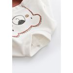 Fashion, accesorii si bijuterii - Copii - Imbracaminte copii - Salopete copii - Salopeta Ursulet cu maneca lunga si botosei din 80%bumbac organic si 20% poliester - Caramiziu, BabyCosy (Marime: 3-6 Luni) - Infinity.ro