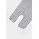 Fashion, accesorii si bijuterii - Copii - Imbracaminte copii - Salopete copii - Salopeta cu fermoar, Two thread, BabyCosy, 100% bumbac organic, Gri (Marime: 9-12 luni) - Infinity.ro