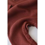 Fashion, accesorii si bijuterii - Copii - Imbracaminte copii - Salopete copii - Salopeta cu maneca lunga si pantaloni lungi din bumbac organic si modal - Caramiziu BabyCosy (Marime: 9-12 luni) - Infinity.ro
