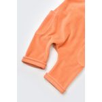 Fashion, accesorii si bijuterii - Copii - Imbracaminte copii - Salopete copii - Salopeta Velvet cu bretele din 80%bumbac organic si 20% poliester - Portocaliu, BabyCosy (Marime: 12-18 Luni) - Infinity.ro
