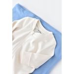 Fashion, accesorii si bijuterii - Copii - Imbracaminte copii - Salopete copii - Salopeta cu fermoar cu maneca lunga si pantaloni lungi - 100%bumbac organic - Ecru, BabyCosy (Marime: 9-12 luni) - Infinity.ro