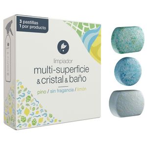 Tablete pentru curatat sticla, baie, multi-suprafete, 3 buc, Neletab