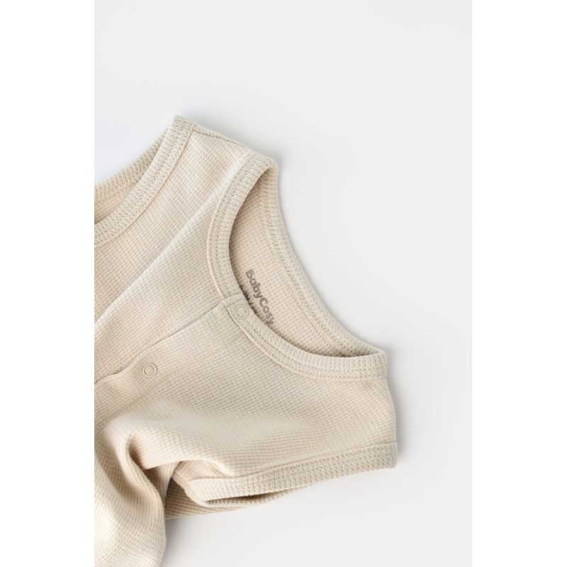 Fashion, accesorii si bijuterii - Copii - Imbracaminte copii - Salopete copii - Salopeta fara maneci si pantaloni scurti - 100% bumbac organic - Stone, BabyCosy (Marime: 12-18 Luni) - Infinity.ro