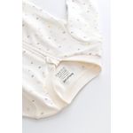 Fashion, accesorii si bijuterii - Copii - Imbracaminte copii - Salopete copii - Salopeta cu fermoar cu maneca lunga si pantaloni lungi - 100%bumbac organic - Ecru cu buline, BabyCosy (Marime: 12-18 Luni) - Infinity.ro