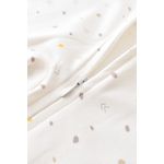 Fashion, accesorii si bijuterii - Copii - Imbracaminte copii - Salopete copii - Salopeta cu fermoar cu maneca lunga si pantaloni lungi - 100%bumbac organic - Ecru cu buline, BabyCosy (Marime: 12-18 Luni) - Infinity.ro