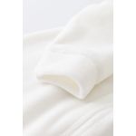 Fashion, accesorii si bijuterii - Copii - Imbracaminte copii - Salopete copii - Salopeta cu maneca lunga si fermoar din 80%bumbac organic si 20% poliester - Ecru, BabyCosy (Marime: 9-12 luni) - Infinity.ro