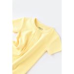 Fashion, accesorii si bijuterii - Copii - Imbracaminte copii - Salopete copii - Salopeta cu pantaloni scurti - 100% bumbac organic - Galben, BabyCosy (Marime: 9-12 luni) - Infinity.ro