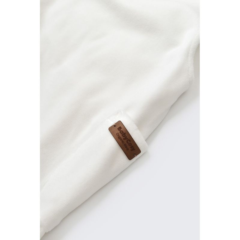 Fashion, accesorii si bijuterii - Copii - Imbracaminte copii - Salopete copii - Salopeta Velvet cu bretele din 80%bumbac organic si 20% poliester - Ecru, BabyCosy (Marime: 9-12 luni) - Infinity.ro
