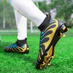 Sport si Outdoor - Echipament Sportiv - Incaltaminte sport - Pantofi sport - Ghete de fotbal MBrands, 7.9 cu glezna , crampoane , negru 35 - Infinity.ro