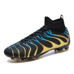 Sport si Outdoor - Echipament Sportiv - Incaltaminte sport - Pantofi sport - Ghete de fotbal MBrands, 7.9 cu glezna , crampoane , negru 35 - Infinity.ro