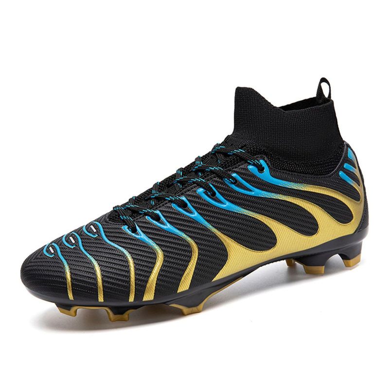 Sport si Outdoor - Echipament Sportiv - Incaltaminte sport - Pantofi sport - Ghete de fotbal MBrands, 7.9 cu glezna , crampoane , negru 35 - Infinity.ro