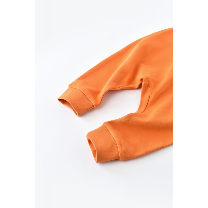Fashion, accesorii si bijuterii - Copii - Imbracaminte copii - Pantaloni copii - Pantaloni Bebe Unisex din bumbac organic Portocaliu BabyCosy (Marime: 6-9 luni) - Infinity.ro
