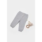 Fashion, accesorii si bijuterii - Copii - Imbracaminte copii - Pantaloni copii - Pantaloni lungi, Two thread, 100%bumbac organic - Gri, BabyCosy (Marime: 9-12 luni) - Infinity.ro
