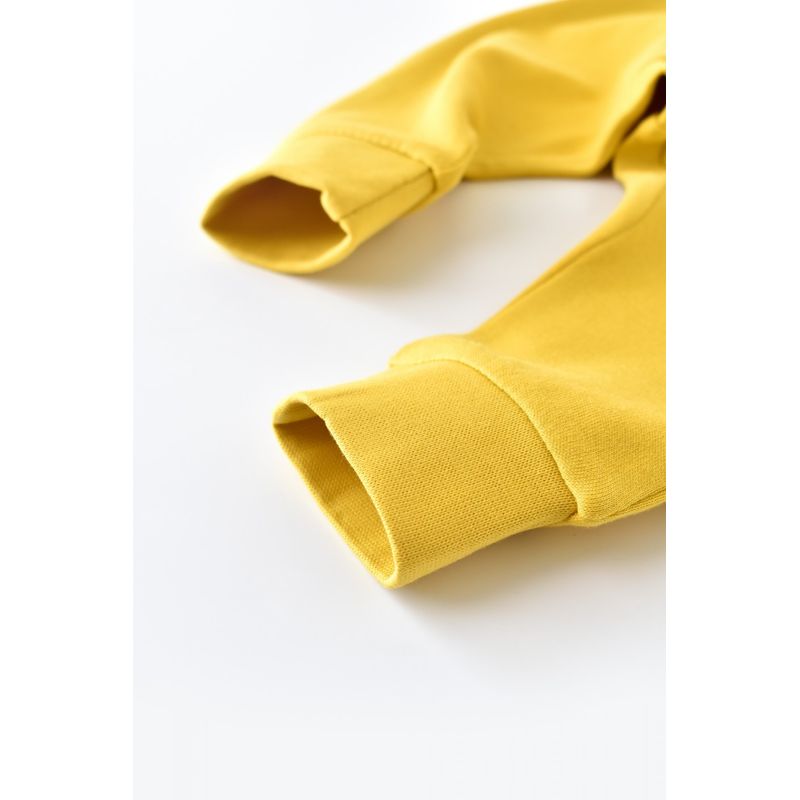 Fashion, accesorii si bijuterii - Copii - Imbracaminte copii - Pantaloni copii - Pantaloni Bebe Unisex din bumbac organic Galben deschis BabyCosy (Marime: 6-9 luni) - Infinity.ro