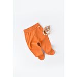 Fashion, accesorii si bijuterii - Copii - Imbracaminte copii - Pantaloni copii - Pantaloni cu Botosei - Bumbac organic Portocaliu BabyCosy (Marime: 6-9 luni) - Infinity.ro