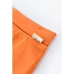 Fashion, accesorii si bijuterii - Copii - Imbracaminte copii - Pantaloni copii - Pantaloni cu Botosei - Bumbac organic Portocaliu BabyCosy (Marime: 6-9 luni) - Infinity.ro