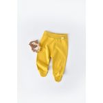 Fashion, accesorii si bijuterii - Copii - Imbracaminte copii - Pantaloni copii - Pantaloni cu Botosei - Bumbac organic Galben pal BabyCosy (Marime: 6-9 luni) - Infinity.ro