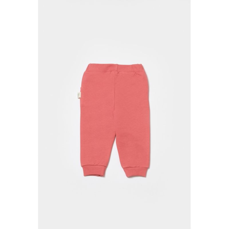 Fashion, accesorii si bijuterii - Copii - Imbracaminte copii - Pantaloni copii - Pantaloni lungi, Two thread, 100%bumbac organic - Rose, BabyCosy (Marime: 12-18 Luni) - Infinity.ro