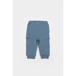 Fashion, accesorii si bijuterii - Copii - Imbracaminte copii - Pantaloni copii - Pantaloni cu buzunare laterale, Two thread, 100%bumbac organic - Indigo, BabyCosy (Marime: 3-6 Luni) - Infinity.ro