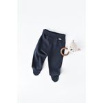 Fashion, accesorii si bijuterii - Copii - Imbracaminte copii - Pantaloni copii - Pantaloni cu Botosei - Bumbac organic Bleumarin BabyCosy (Marime: 6-9 luni) - Infinity.ro